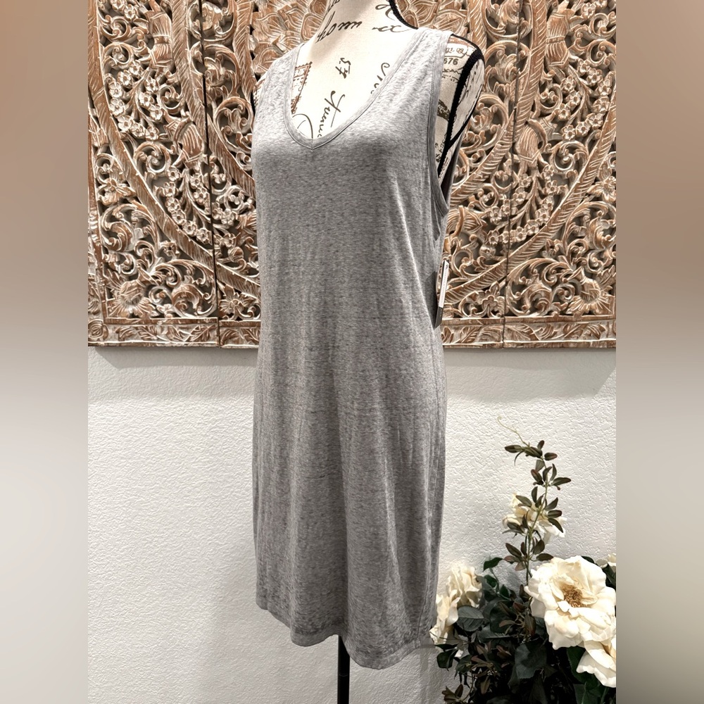 Threads 4 Thought Grey Organic Cotton, Recycled Poly Dress, w/ Modal Lining - Picture 4 of 12